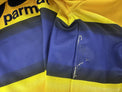 Segno di usura sul tessuto in corrispondenza della mnica, maglia Parma Sartor Player Issued