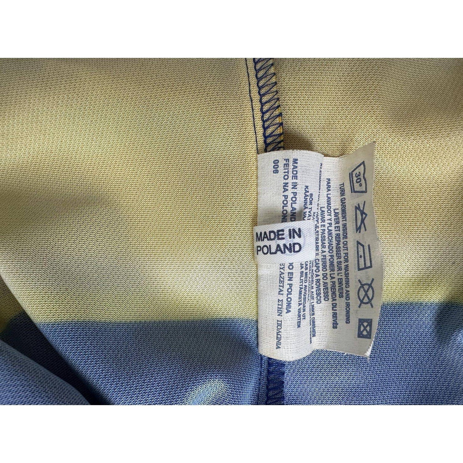Etichetta di lavaggio maglia Parma Home 2001-02 – Made in Poland
