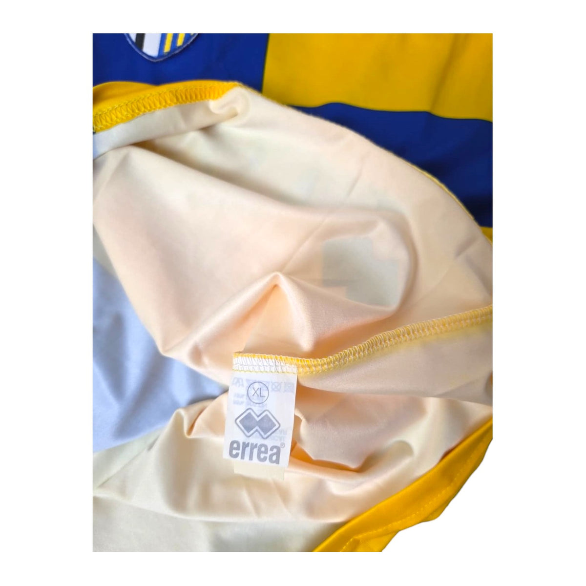 Etichetta interna Erreà taglia XL – maglia Parma Third 2006/07 Player Issued