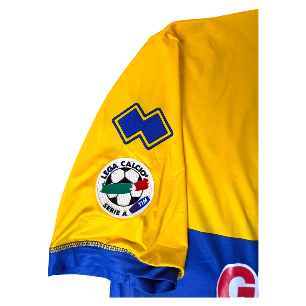 Patch Lega Calcio Serie A TIM e logo Erreà sulla manica – maglia Parma 2006/07 Player Issued