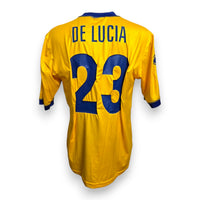 Retro maglia Parma 2006/07 Player Issued De Lucia numero 23 – leggere increspature del tessuto attorno al numero