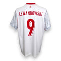 Retro maglia Polonia Home 2026 numero 9 Lewandowski Nike – stampa rossa e logo Polska