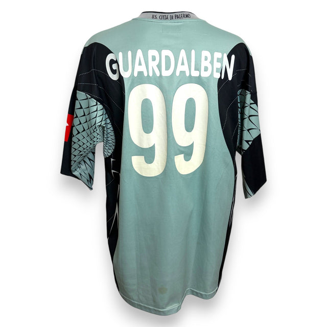 Retro maglia portiere Palermo 2005-06 Matteo Guardalben numero 99 nome bianco Player Issued Lotto Coppa UEFA
