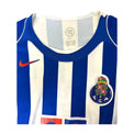 Dettaglio collo maglia Porto Home 2004-05 – stemma FCP, Nike Total 90, taglia XL