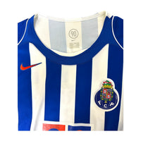 Dettaglio collo maglia Porto Home 2004-05 – stemma FCP, Nike Total 90, taglia XL