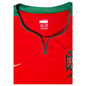 Colletto a V verde maglia Portogallo 2008 Nike – etichetta taglia L Made in Morocco e stemma FPF