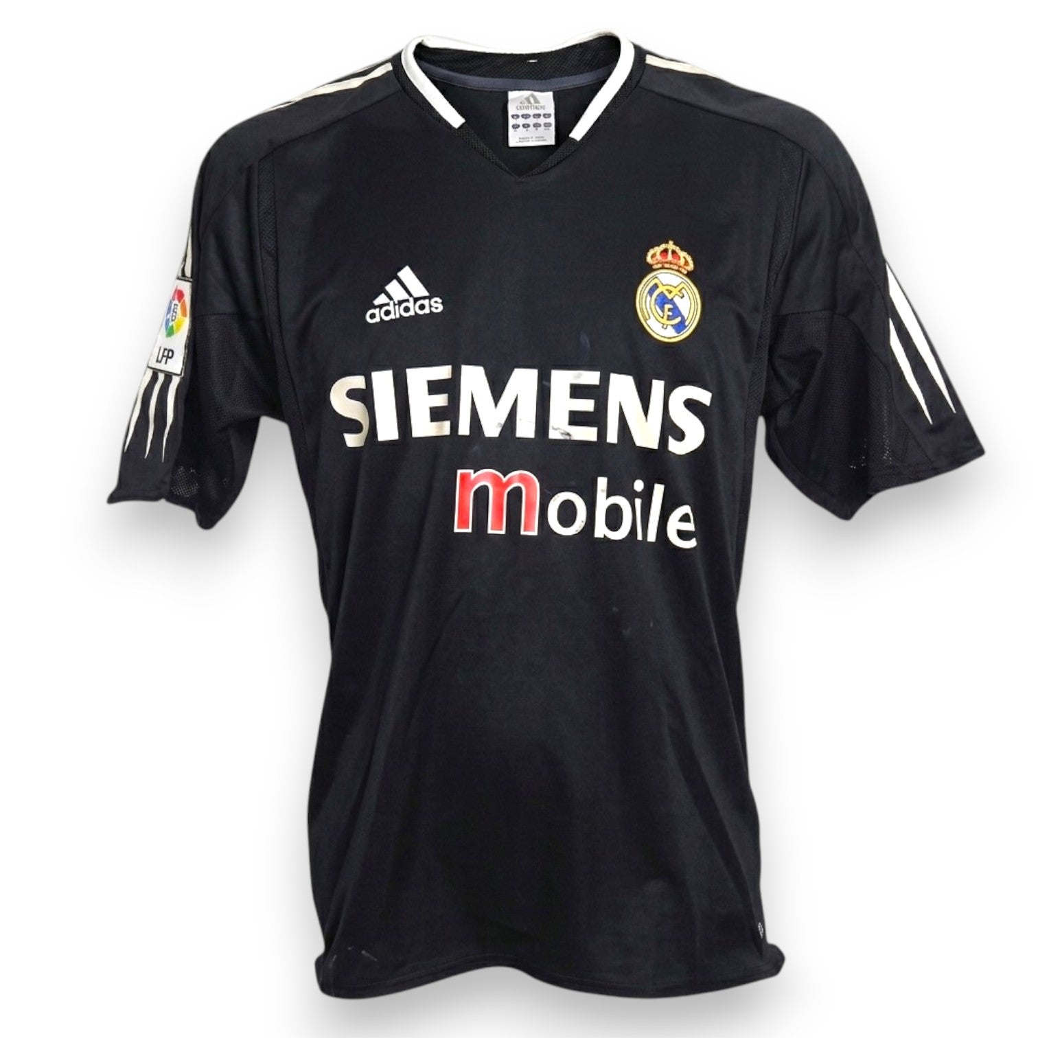 Maglia Real Madrid Away 2004-05 nera Ronaldo il Fenomeno numero 11 – Adidas – sponsor Siemens Mobile – condizioni Excellent