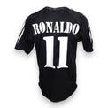 Retro maglia Real Madrid Away 2004-05 Ronaldo numero 11 nera – nome e numero replica – Adidas La Liga