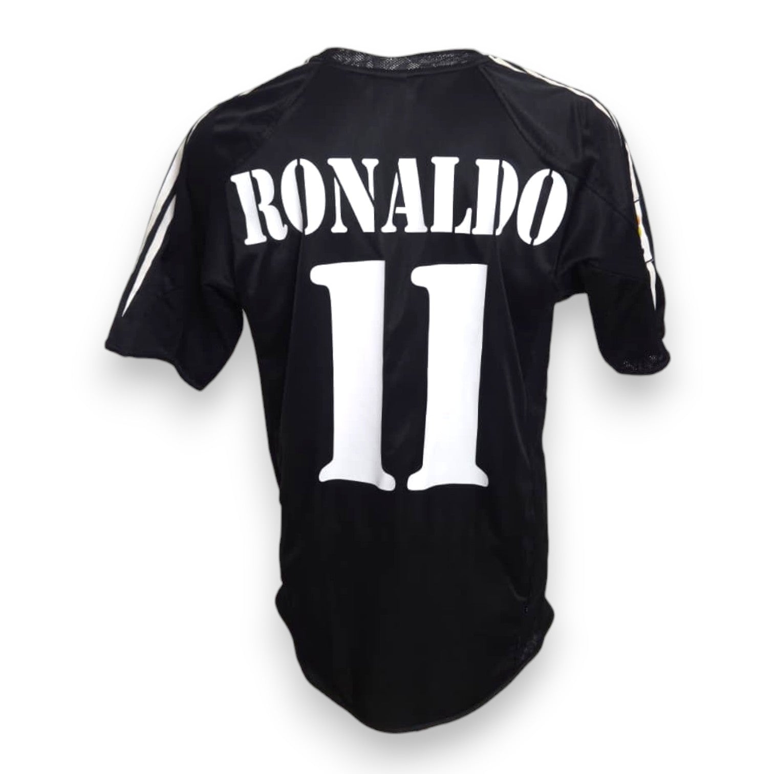 Retro maglia Real Madrid Away 2004-05 Ronaldo numero 11 nera – nome e numero replica – Adidas La Liga