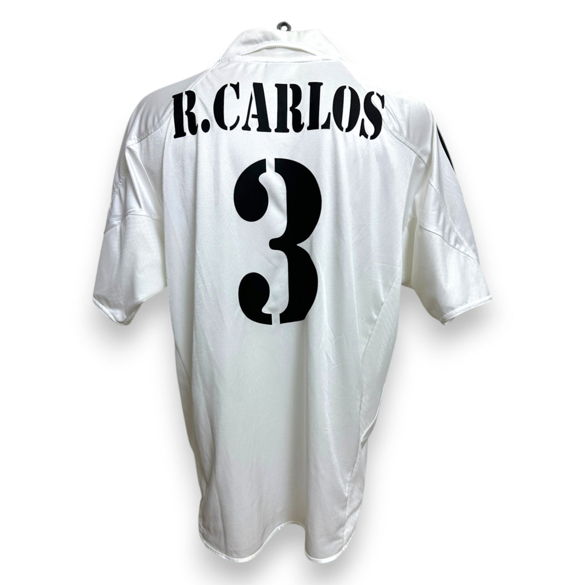 Retro maglia Real Madrid Home 2004/05 Adidas con nameset originale R.Carlos numero 3