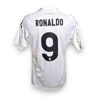 Retro maglia Real Madrid Home 2009-10 Ronaldo numero 9 – stampa ufficiale Adidas – La Liga