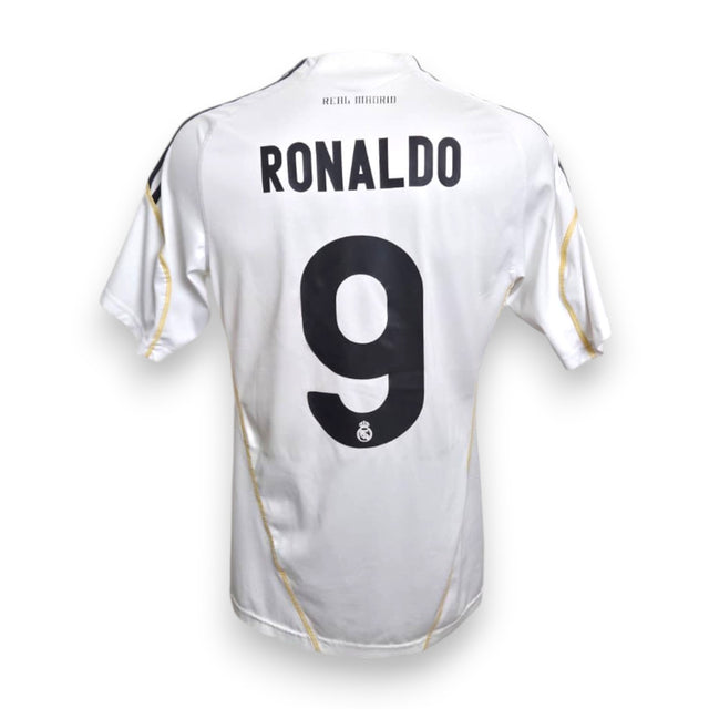 Retro maglia Real Madrid Home 2009-10 Ronaldo numero 9 – stampa ufficiale Adidas – La Liga