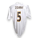 Retro maglia Real Madrid Home 2004-05 Zidane numero 5 – nome e numero replica – Adidas La Liga