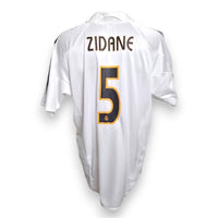 Retro maglia Real Madrid Home 2004-05 Zidane numero 5 – nome e numero replica – Adidas La Liga
