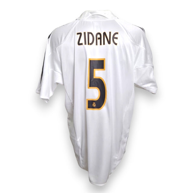 Retro maglia Real Madrid Home 2004-05 Zidane numero 5 – nome e numero replica – Adidas La Liga