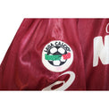 Patch ufficiale Lega Calcio su maglia Reggina Home 2000/01 Asics amaranto Caffè Mauro Serie A