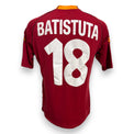 Retro maglia Roma Home 2000/01 Kappa con nameset originale Batistuta numero 18