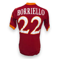 Retro maglia Roma Home 2010-11 numero 22 Borriello – nameset bianco – loghi Kappa Omini sulle maniche