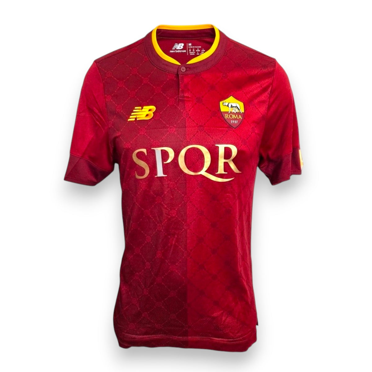 Maglia Roma Home 2022/23 New Balance Player Issued con scritta SPQR – fronte