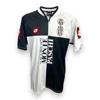 Maglia AC Siena Home 2004-05 Lotto bianco e nero – sponsor Banca Monte dei Paschi di Siena