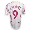 Retro maglia Spagna 2006 numero 9 F. Torres Vintage Adidas – nome e numero replica stile commerciale