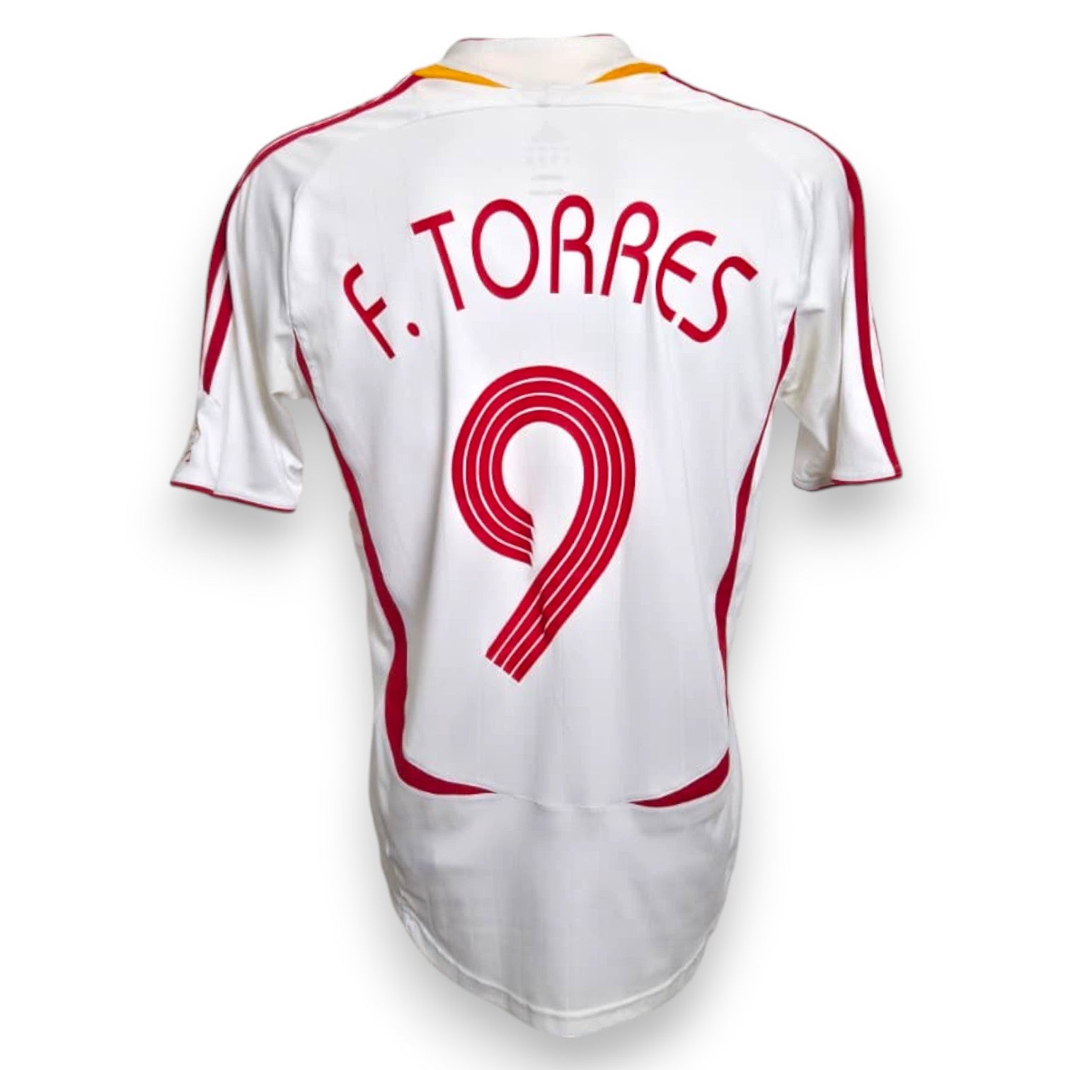 Retro maglia Spagna 2006 numero 9 F. Torres Vintage Adidas – nome e numero replica stile commerciale