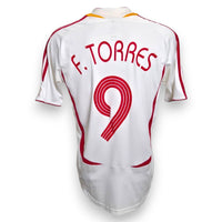 Retro maglia Spagna 2006 numero 9 F. Torres Vintage Adidas – nome e numero replica stile commerciale