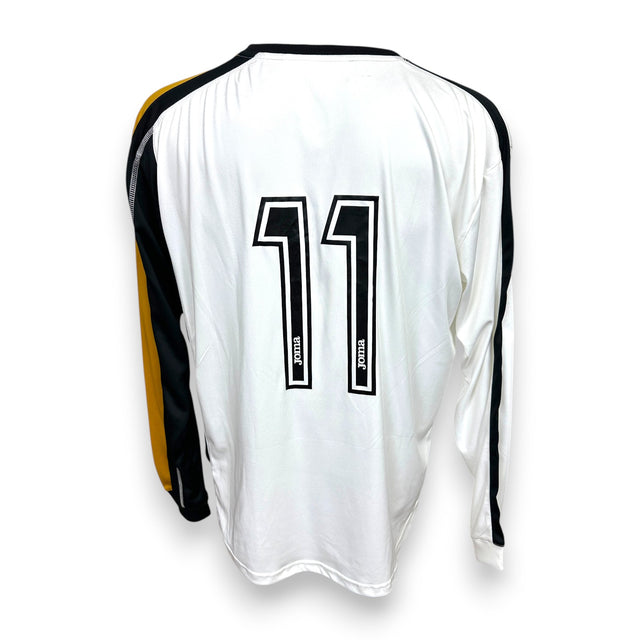 Retro maglia Spezia Home 2010/11 Player Issued Joma con numero 11 e manica nera e oro