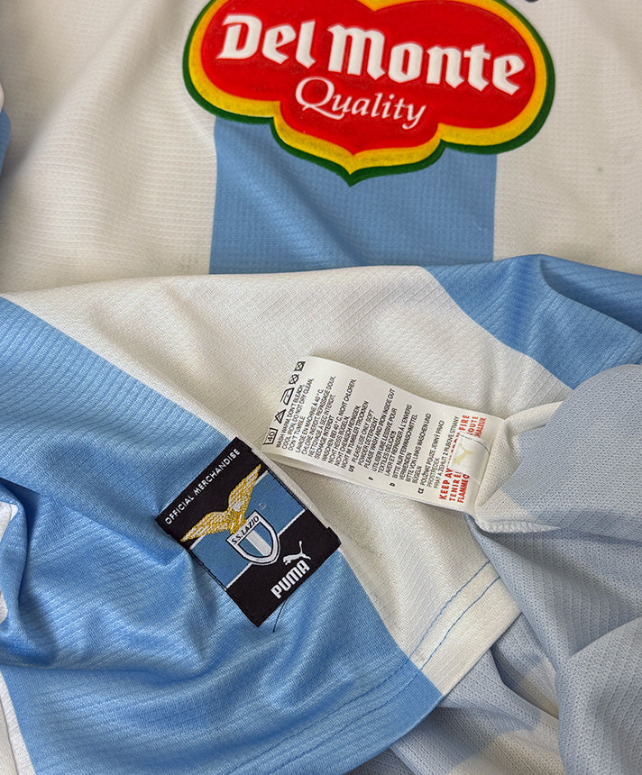 Etichetta interna maglia SS Lazio 1999-2000 Puma Official Merchandise – Made in Hungary – patch celebrativa biancoceleste