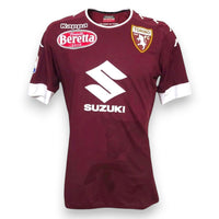 Maglia Torino Home 2016-17 Kappa granata – sponsor Suzuki e Beretta – stemma Toro – bordi bianchi – condizioni Excellent