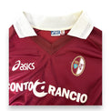 Dettaglio patch Lega Calcio e logo Asics su manica maglia Torino Player Issued 2001-02