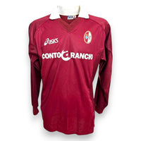 Maglia Torino Home 2001-02 Asics Player Issued granata – sponsor Conto Arancio Banca Sella – stemma club