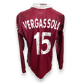 Retro maglia Torino Vergassola numero 15 Player Issued – autografo e dedica manoscritta