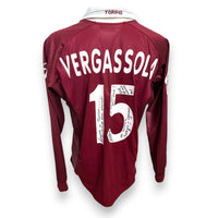 Retro maglia Torino Vergassola numero 15 Player Issued – autografo e dedica manoscritta