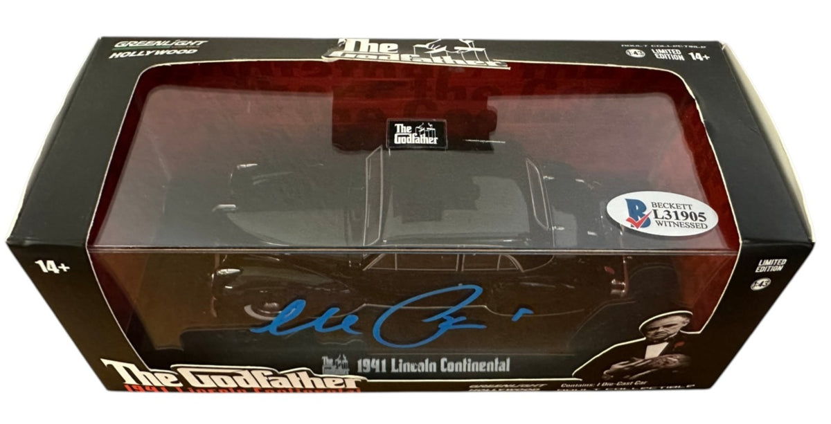 Vista dall'alto scatola modellino Il Padrino con sticker Beckett Witnessed L31905