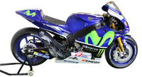 Profilo laterale Yamaha YZR-M1 Movistar 2016 scala 1:4 DeAgostini – livrea Movistar Monster Eneos – replica fedele MotoGP