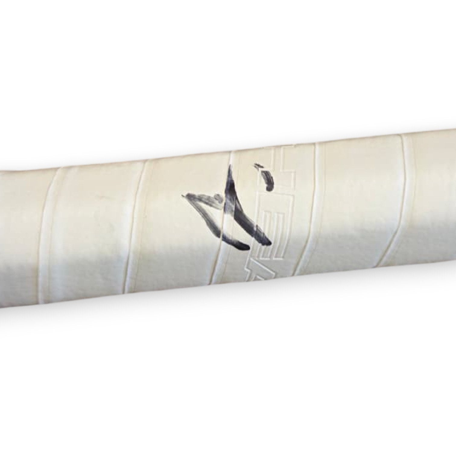 Dettaglio autografo originale Jannik Sinner pennarello nero sul grip bianco racchetta HEAD Speed – firma autentica certificata COA Associazione Autografia