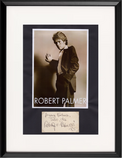Autografo Robert Palmer dedica originale 1985 "Buona Fortuna Tulio" + foto ritratto cantante anni '80 – cornice nera 40x30 cm inclusa – COA Associazione Autografia incluso