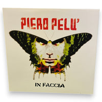 Copertina vinile In Faccia di Piero Pelù con la farfalla, ristampa Sony Music Legacy