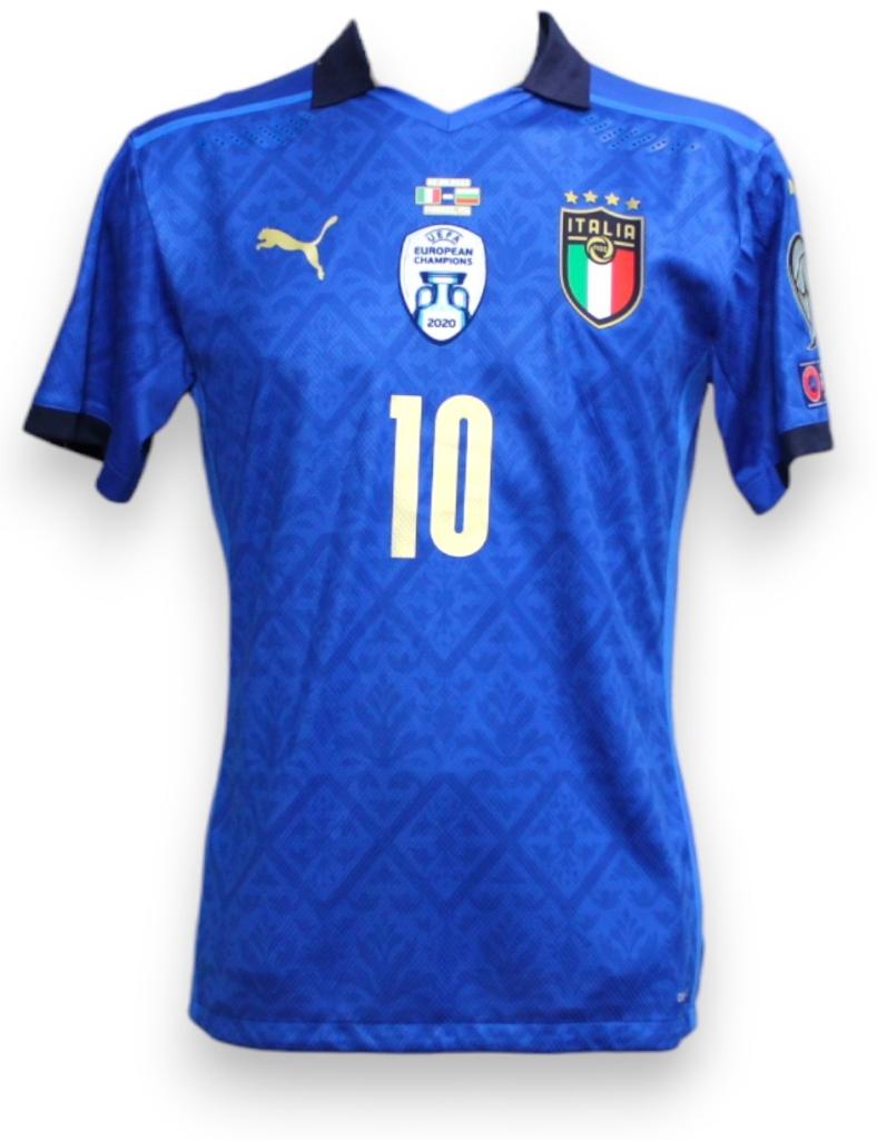 Maglia Italia Lorenzo Insigne player issued Home 2021
