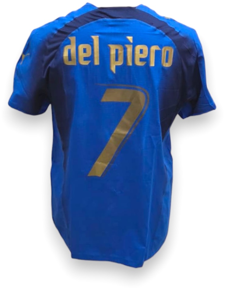 Maglia Italia Home Player Issued Del Piero 7 Mondiali 2006