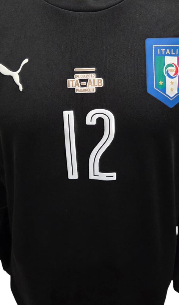 Maglia Italia Player Issued Donnarumma 12 “ITA-ALB Palermo 2017”