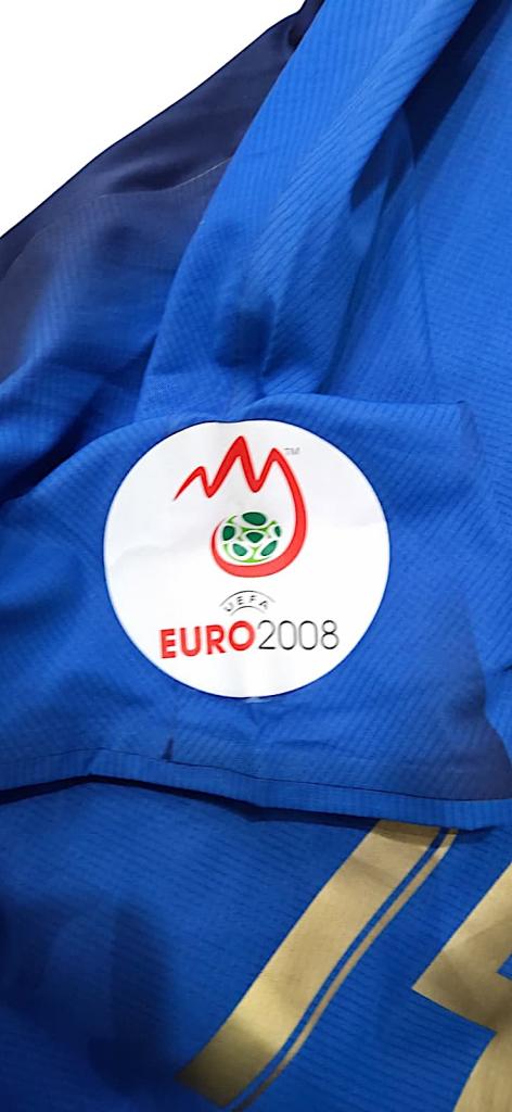 Maglia Italia Home player issued Gamberini #15 Euro 2008
