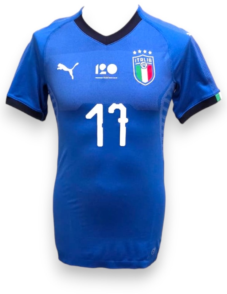 Maglia Nazionale Italia Player Issued Immobile 17 Patch 120