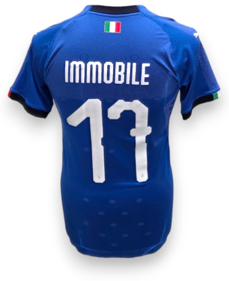 Maglia Nazionale Italia Player Issued Immobile 17 Patch 120