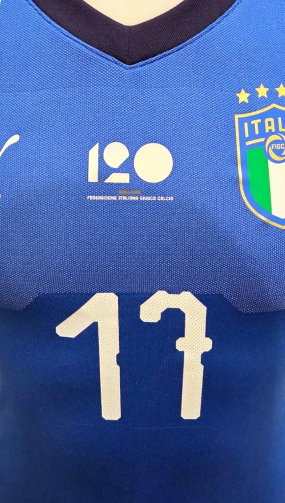 Maglia Nazionale Italia Player Issued Immobile 17 Patch 120
