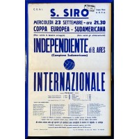 Locandina Ufficiale Coppa Intercontinentale Inter Independiente 1964