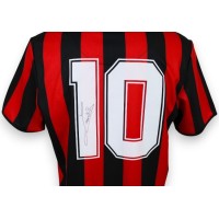 Autografo di Ruud Gullit su Maglia Milan home 19881989 versione store