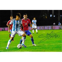 Foto autografata di Santi Castro durante ArgentinaCile pezzo unico