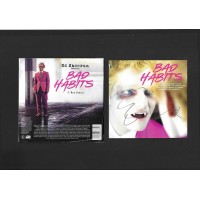Autografo di Ed Sheeran su copertina del singolo Bad Habits